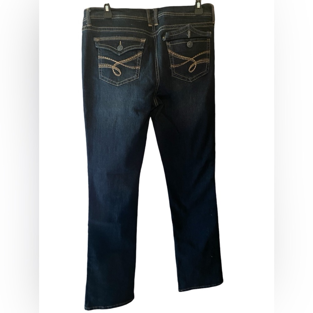 WALLFLOWER EUC WOMENS BOOTCUT JEANS SZ 11 DARK BLUE - Picture 3 of 3